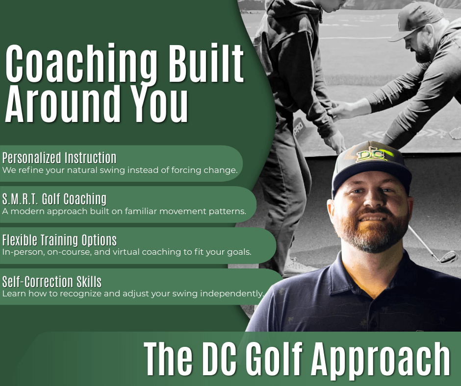 Personalized SMRT Golf online coaching with Derrick Campbell focused on natural swing development and self correction